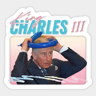 King Charles 3rd - Retro Aesthetic Fan Design Sticker